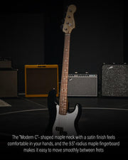 Fender Standard Precision Bass - Olympic White w/ Guitar Cleaning Kit