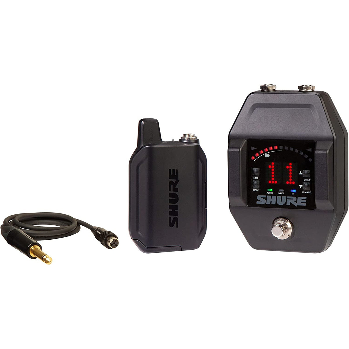 Shure GLXD16+ Dual-Band Wireless Guitar Pedal System - Z3: 2.4, 5.8 GHz