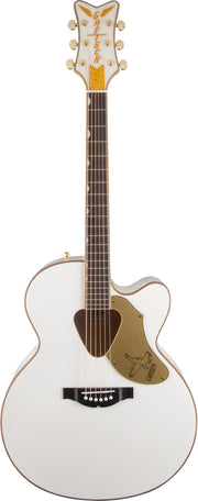 Gretsch G5022CWFE Rancher Falcon Jumbo Acoustic-Electric Guitar - White w/ Strap