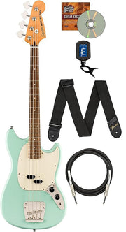 Fender Squier Classic Vibe '60s Mustang Bass - Surf Green w/ Instrument Cable