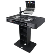 ProX XZF-DJCTBL Control Tower DJ Podium for Pioneer DDJ-REV7 XDJ-XZ FLX10 RANE Four - Black Finish