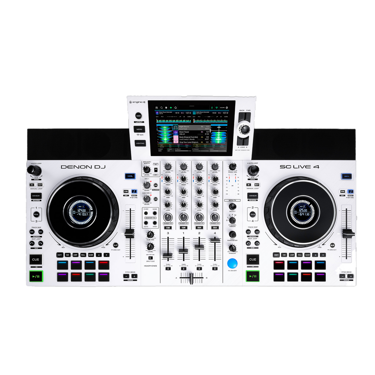 Denon DJ SC Live 4 Standalone DJ Controller - White