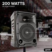 Gemini GPSS-650 Portable Professional PA System