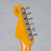 Fender Custom 1961 Stratocaster Electric Guitar Super Heavy Relic - Blue Sparkle over 3-Color Sunburst - #CZ587365