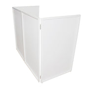 ProX XF-4X3048W MK2 Four Panel Collapse and Go DJ Facade with White Frame and Carry Bag