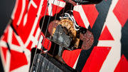 EVH Striped Series Frankie Relic Electric Guitar - Red with Black Stripes
