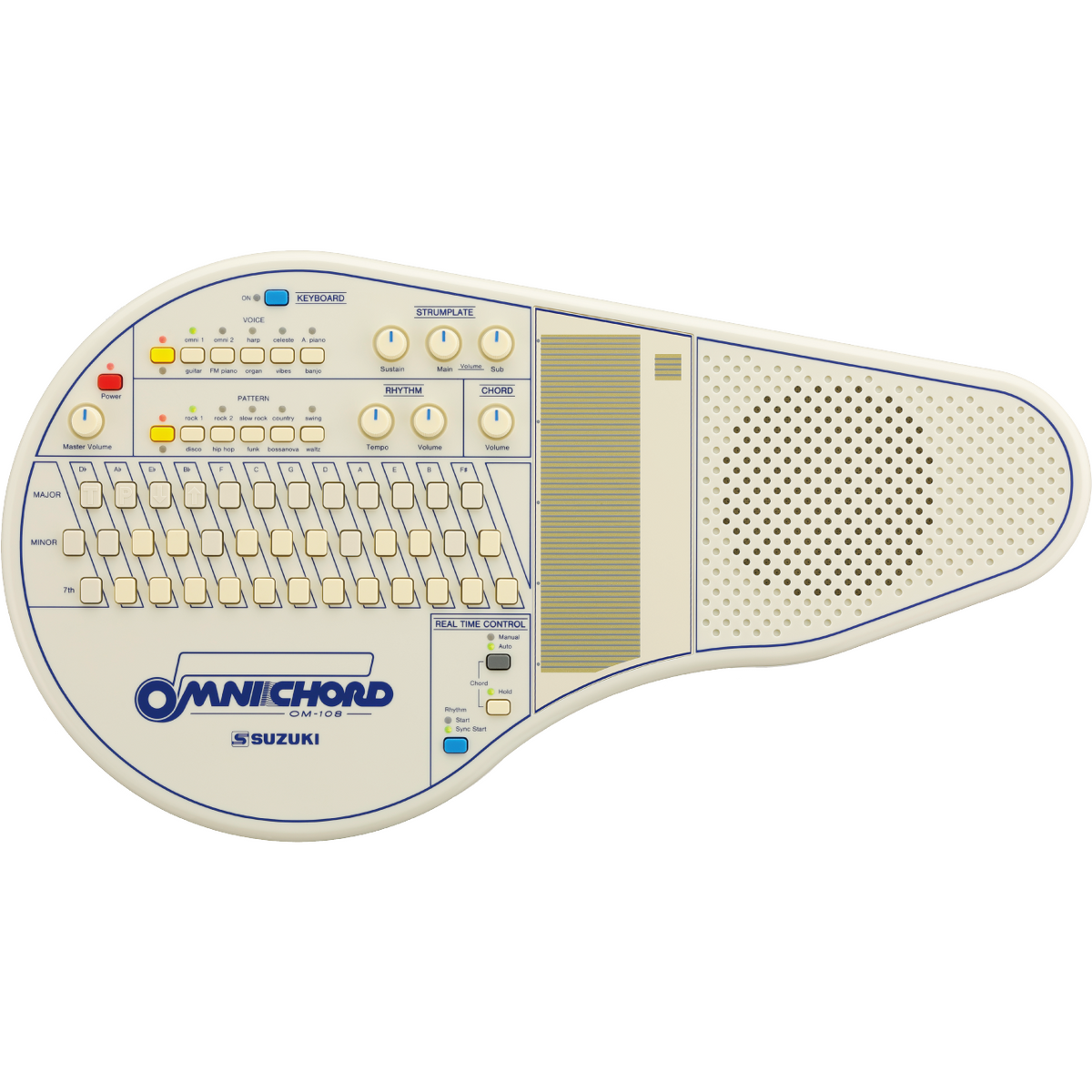 Suzuki OM-108 Omnichord with Power Supply Unit