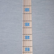 Spector Euro 5 LT Poplar Burl Over Ash 5-String Electric Bass Guitar - Faded Light Blue Gloss - CHUCKSCLUSIVE - #]C121NB23317
