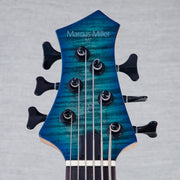 Sire M7-6 Left-Handed 6-String Bass Guitar - Transparent Blue