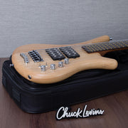 Warwick Pro Series Corvette 5-String Electric Bass Guitar - Natural Transparent Satin - #GPS A 010893-23