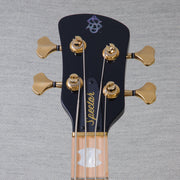 Spector Euro 4 LT Spalted Maple Bass Guitar - Fire Red Burst - CHUCKSCLUSIVE - #]C121SN 21111