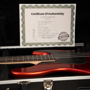 Brubaker JXB-4 Standard Bass Guitar - Tangerine Metallic