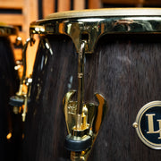 LP 11 and 3/4-Inch Matador Conga, Siam Oak - Black with Gold Hardware - CHUCKSCLUSIVE
