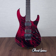 ESP USA M-II FR Electric Guitar - Blood Splatter - #US25150