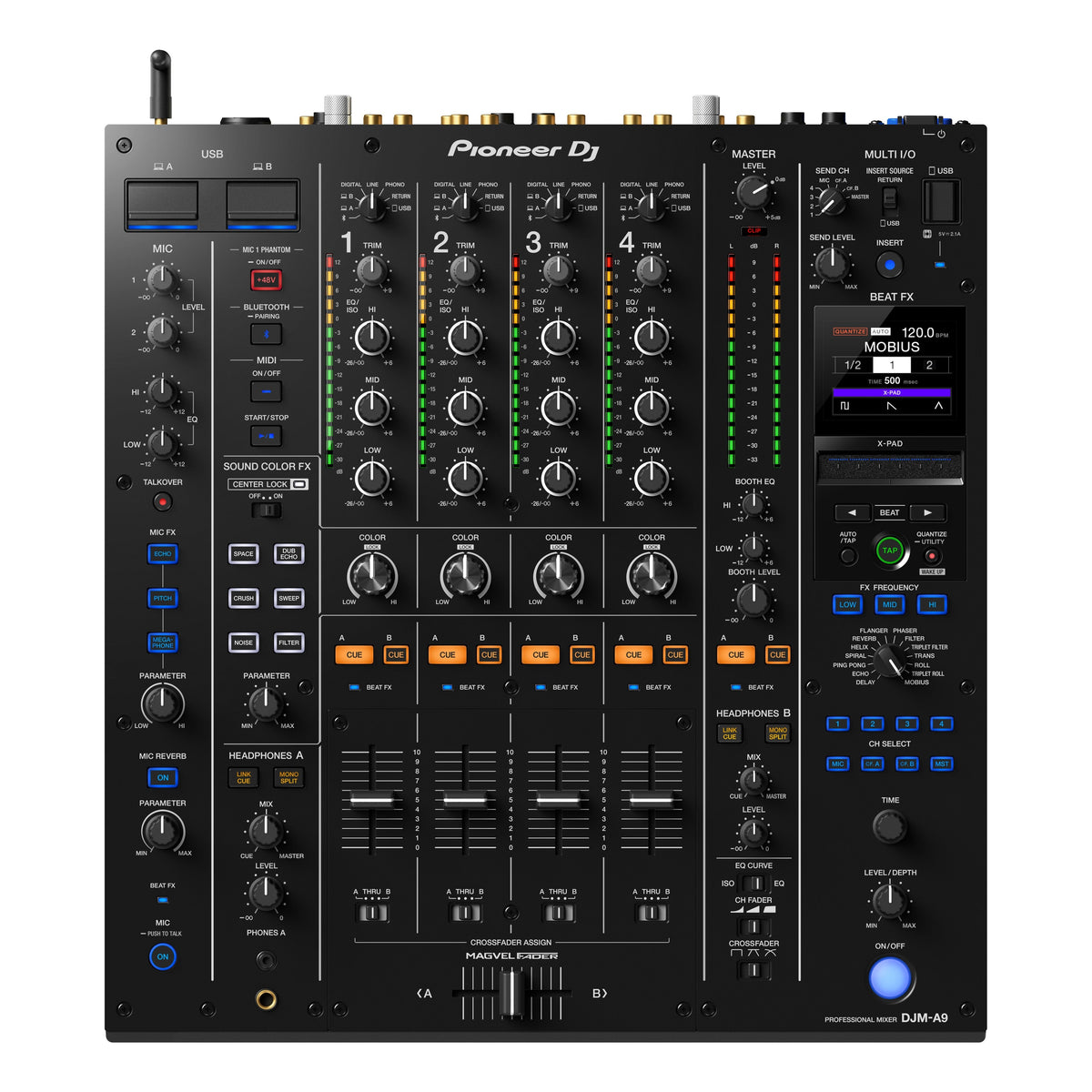 Pioneer DJ DJM-A9 Professional 4-Channel DJ Mixer - New