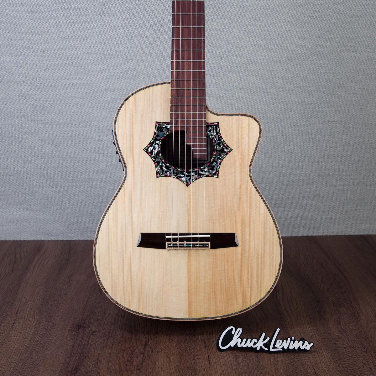 Arce WT-ES-200-PPK Walnut/Engelman Spruce Acoustic Electric Requinto - #00112