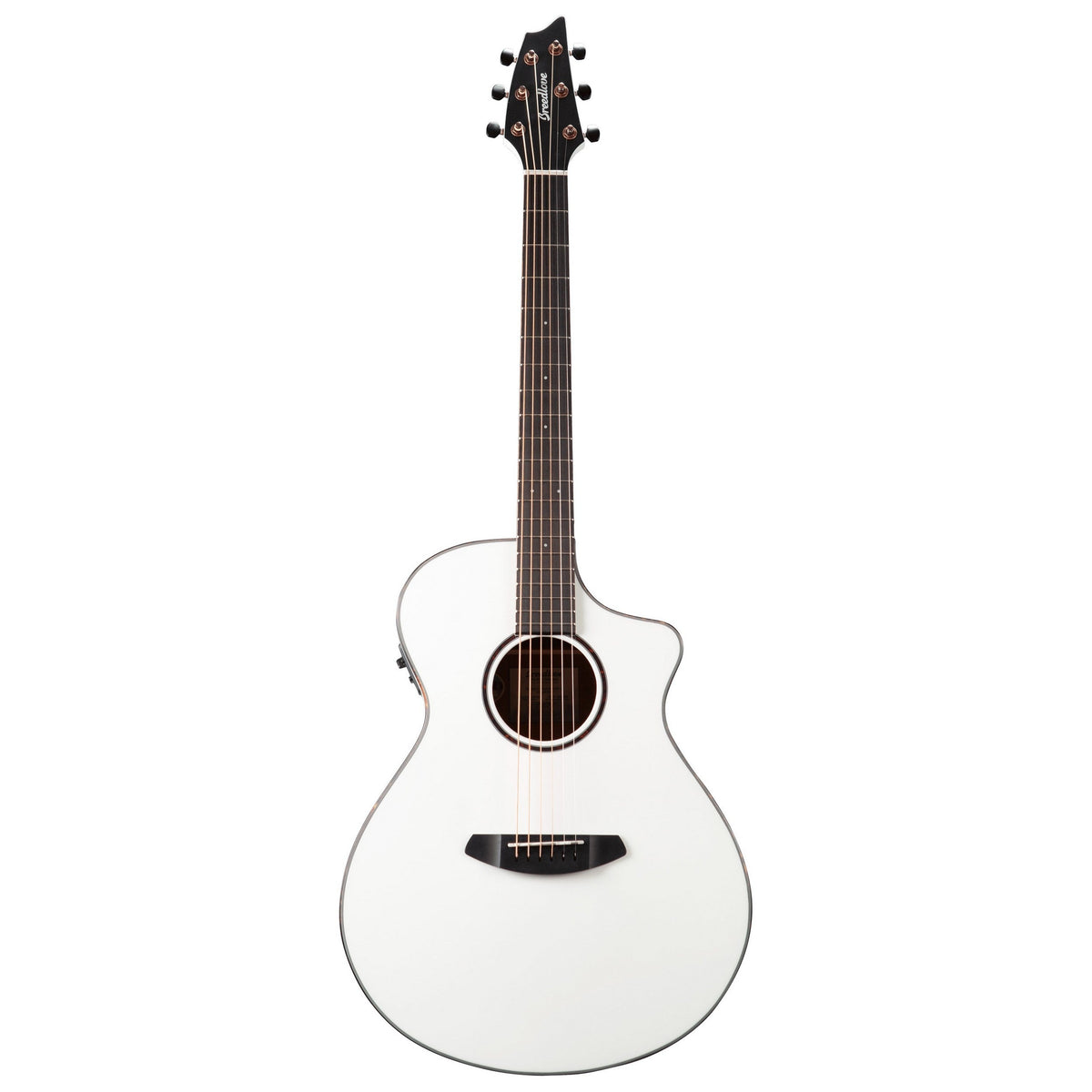 Breedlove Discovery S Concert Acoustic Electric Guitar - Satin White