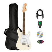 Fender Squier Affinity Stratocaster, Laurel - Olympic White w/ Gig Bag