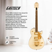 Gretsch Electromatic Pristine LTD Jet Single-Cut Electric Guitar with Bigsby - White Gold