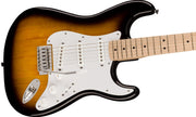 Fender Squier Sonic Stratocaster, White Pickguard, Maple Fingerboard - 2-Color Sunburst