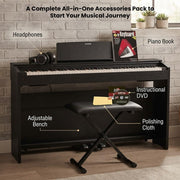 Casio PX-870 Privia Digital Piano - Black w/ Adjustable Bench
