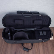 Marcus Bonna Compact Case for Tenor Trombone with Music Bag and Trombone Stand Strap - Black Nylon