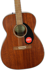 Fender CC-60S Solid Top Concert Acoustic Guitar - All Mahogany