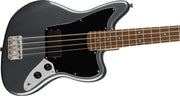 Fender Squier Affinity Jaguar Bass H - Charcoal Frost Metallic w/ Rumble 15 Amplifier