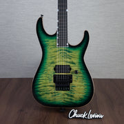 ESP USA M-I FR-DLX Flamed Maple Electric Guitar - Dark Lime Sunburst - #US23319