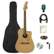 Fender Redondo Player Acoustic-Electric Guitar - Bronze Satin w/ Gig Bag