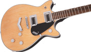 Gretsch G5222 Electromatic Double Jet BT Electric Guitar with V-Stoptail - Aged Natural w/ Strap