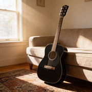Fender CC-60S Solid Top Concert Acoustic Guitar - Black w/ Gig Bag