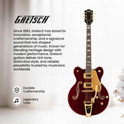 Gretsch G5422TG Electromatic Classic Double-Cut Hollow Body Electric Guitar - Walnut Stain