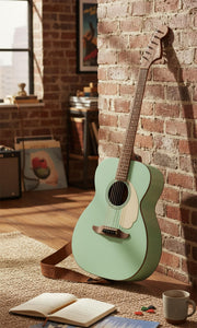 Fender California Standard Monterey E Acoustic-Electric Guitar - Surf Green w/ Hard Case