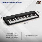 Casio CT-S1 Casiotone 61-Key Keyboard - Black w/ Adjustable Stand