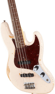 Fender Flea Jazz Bass - Roadworn Shell Pink w/ Guitar Cleaning Kit