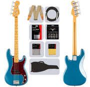 Fender American Professional Classic Precision Bass - Faded Lake Placid Blue w/ Cleaning Kit