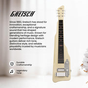 Gretsch G5700 Electromatic Lap Steel Solid Mahogany Guitar - Vintage White