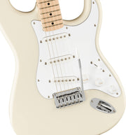 Fender Squier Affinity Stratocaster, Maple - Olympic White w/ Gig Bag