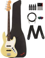 Fender Player II Jazz Bass - Hialeah Yellow w/ Cleaning Kit