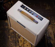 Blackstar TV-10 A 10-Watt 12-Inch Guitar Combo Amplifier with 6L6 Tube - Cream w/ Instrument Cable