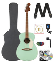 Fender California Standard Monterey E Acoustic-Electric Guitar - Surf Green w/ Hard Case
