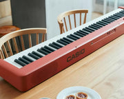 Casio CDP-S160 88-Key Compact Digital Piano - Red w/ Adjustable Stand