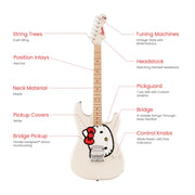 Fender x Hello Kitty White Stratocaster w/ Gig Bag