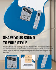 Fender Standard Telecaster - Aqua Marine Metallic w/ Guitar Cleaning Kit