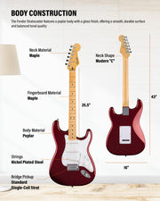 Fender Standard Stratocaster - Candy Cola w/ Guitar Cleaning Kit