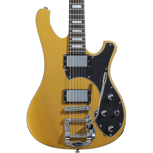 Schecter Stargazer 6 Vibrato Electric Guitar - Metallic Gold
