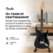 Fender Squier Affinity Stratocaster HSS - Charcoal Frost Metallic w/ Amplifier