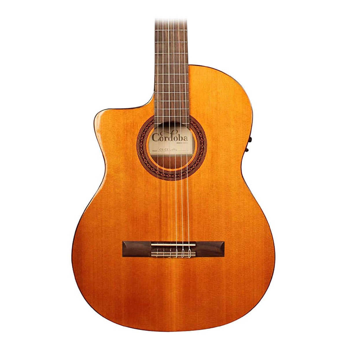 Cordoba C5-CE CD Lefty Cutaway Acoustic-Electric Nylon String Guitar