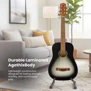 Fender FA-15 3/4-Scale Kids Steel String Acoustic Guitar - Moonlight Burst w/ Gig Bag